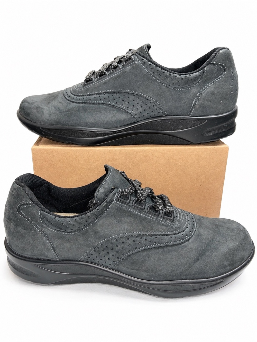 SAS Walk Easy Suede Nubuck Shoes Womens Size 8S AAA Made in USA